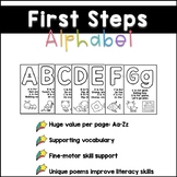 First Alphabet Steps: Poems & Coloring