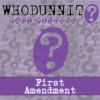 Preview of First Amendment Whodunnit Activity - Printable & Digital Game Options