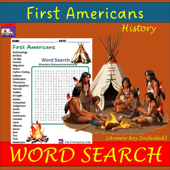 Preview of First Americans Word Search
