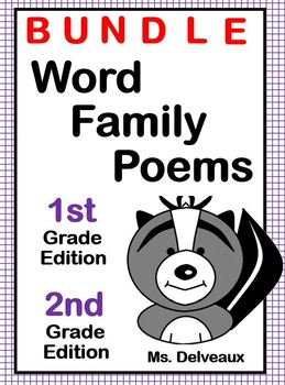 Preview of Word Family Poems - BUNDLE First and Second Grade Edition