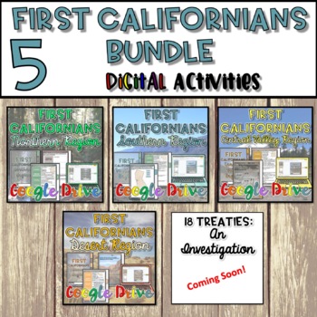 Preview of First Californians GROWING Bundle - Digital