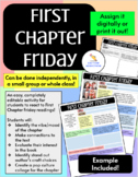 First Chapter Friday Activity for Any Book: Digital & Prin