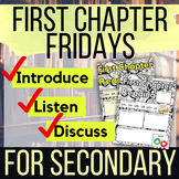 First Chapter Friday Graphic Organizer and Book List for H