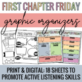 First Chapter Friday Graphic Organizers - Engaging Active 