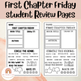 First Chapter Friday- Review it/ Rate it Form-Chapter Book 