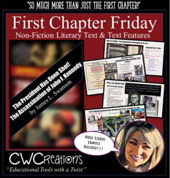 Preview of First Chapter Friday Text Features: "The President Has Been Shot" by J. Swanson