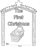 First Christmas Book, Writing, Nativity Coloring Page, and Card
