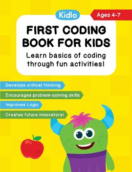 Preview of First Coding Workbook For Kids: Coding Games and Worksheets