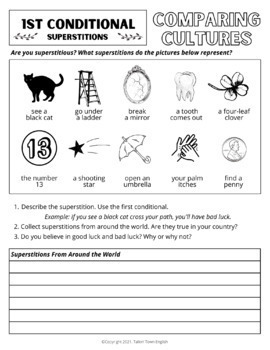 homework ideas for first conditional