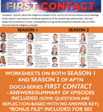 First Contact docu-series - Season 1 AND Season 2 workshee