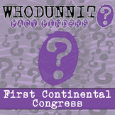 First Continental Congress Whodunnit Activity - Printable 