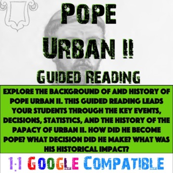 Preview of First Crusade - Pope Urban II Reading!