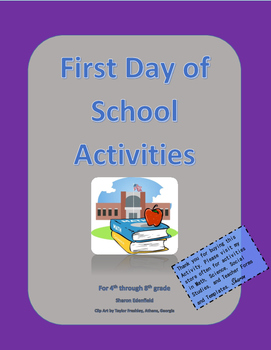 Preview of First Day Activities
