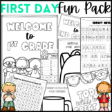 First Day Activity Fun Pack - Word Search - Coloring - Bui