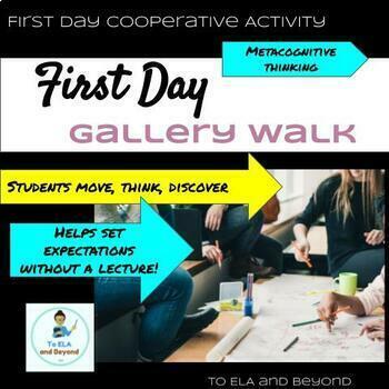 Preview of First Day Activity High School Middle School Gallery Walk Group or Virtual