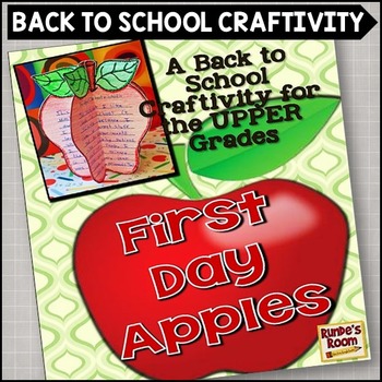 Preview of Back to School Apple Activity Craft