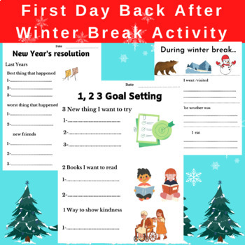 First Day Back After Winter Break Activity by Activate Your Mind