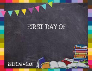 First Day Back to School Signs (Daycare-High School) 2019-20 by Amy ...