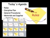 First Day Bundle - Rules and Procedures, discipline plan, etc