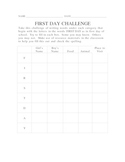 First Day Challenge