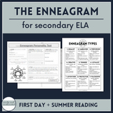 First Day Enneagram Personality Test & ELA Summer Reading 