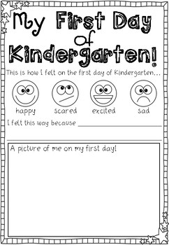 Classroom Activity – First Day Feelings