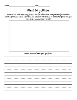First Day Jitters Activities by Klever Kiddos Teachers Pay Teachers