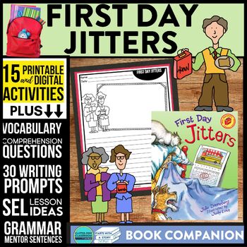 Preview of FIRST DAY JITTERS activities READING COMPREHENSION - Book Companion read aloud