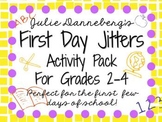 First Day Jitters: Activity Pack for 2nd-4th Grade