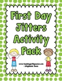 First Day Jitters- Back to School Activity Pack