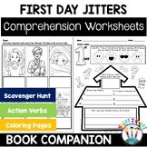 First Day Jitters Book Activities Comprehension Worksheets