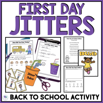 Preview of First Day Jitters Book Activities | Jitter Juice Label Poem Recipe