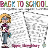 Back-to-School! First Day Jitters Book Companion