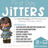 First Day Jitters Activities Print and Digital