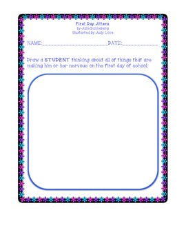 First Day Jitters Comprehension Activity Sheets by Melissa Ramos