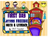 First Day Jitters: Craftivities, Reading Response, Glyph, Math & Literacy Fun