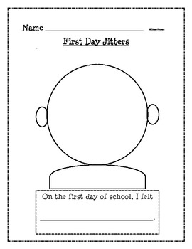 First Day Jitters Face By Colleen Ferrarese Teachers Pay Teachers