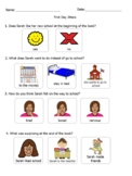 First Day Jitters Questions and Writing Activity