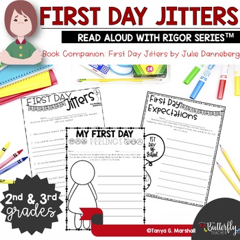 Preview of First Day Jitters Read Aloud Book Activities First Week Back to School Companion