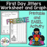 First Day Jitters Worksheet and Graph - Printable and EASE