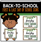 First Day | Last Day of School Signs | Back-to-School | Fa