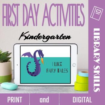 Preview of First Day Library Activities: Kindergarten