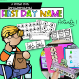 First Day Name Activity | Dinosaur & Ice Cream Theme |