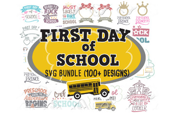 Download First Day Of School Svg Bundle Sign Monogram In Svg Dxf Jpeg Png Eps