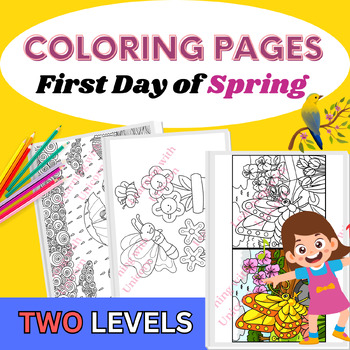 Preview of First Day Of Spring Activities | Spring Coloring Pages | Spring Coloring Sheets