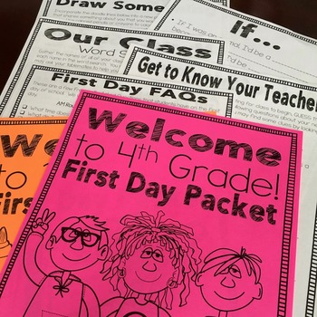 First Day Packet for Back to School {EDITABLE} by Literacy Loves Company