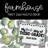 First Day Photo Prop - Farmhouse Theme