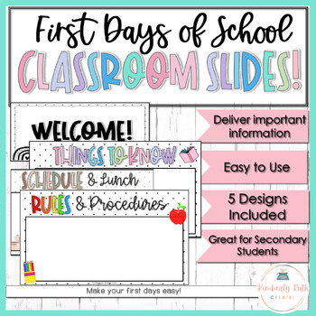 Preview of First Day Rules, Procedures, and Expectations PowerPoint Templates
