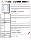 First Day Student Information Sheet
