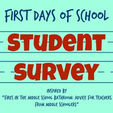 First Day Student Survey